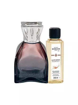 MAISON BERGER PARIS | Lampe Berger Set FLACON LILLY ROSE +250ml Petillance Exquise | 